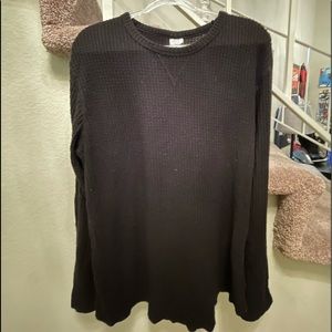 URBAN OUTFITTERS - Black Long Sleeve Thermal - Size XL